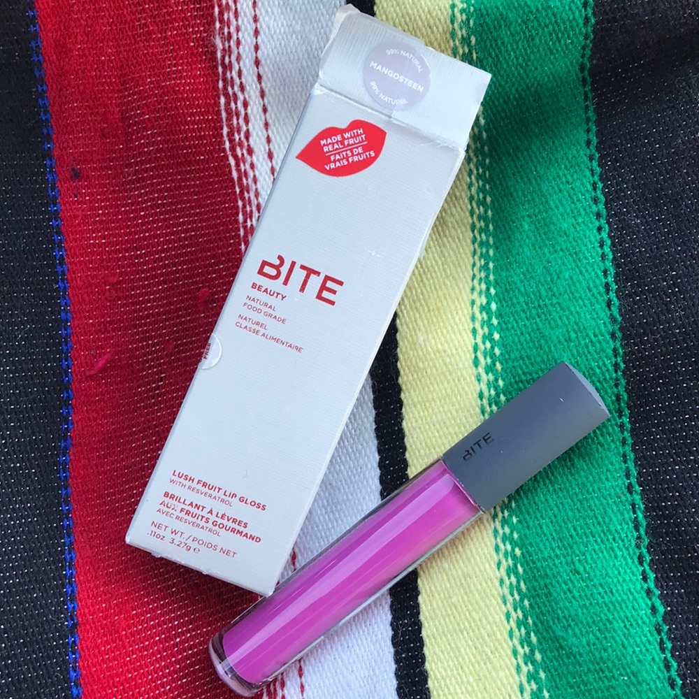 NWT Bite Beauty lush fruit lip gloss